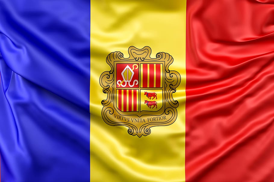 andorra flag flag of andorra ensign