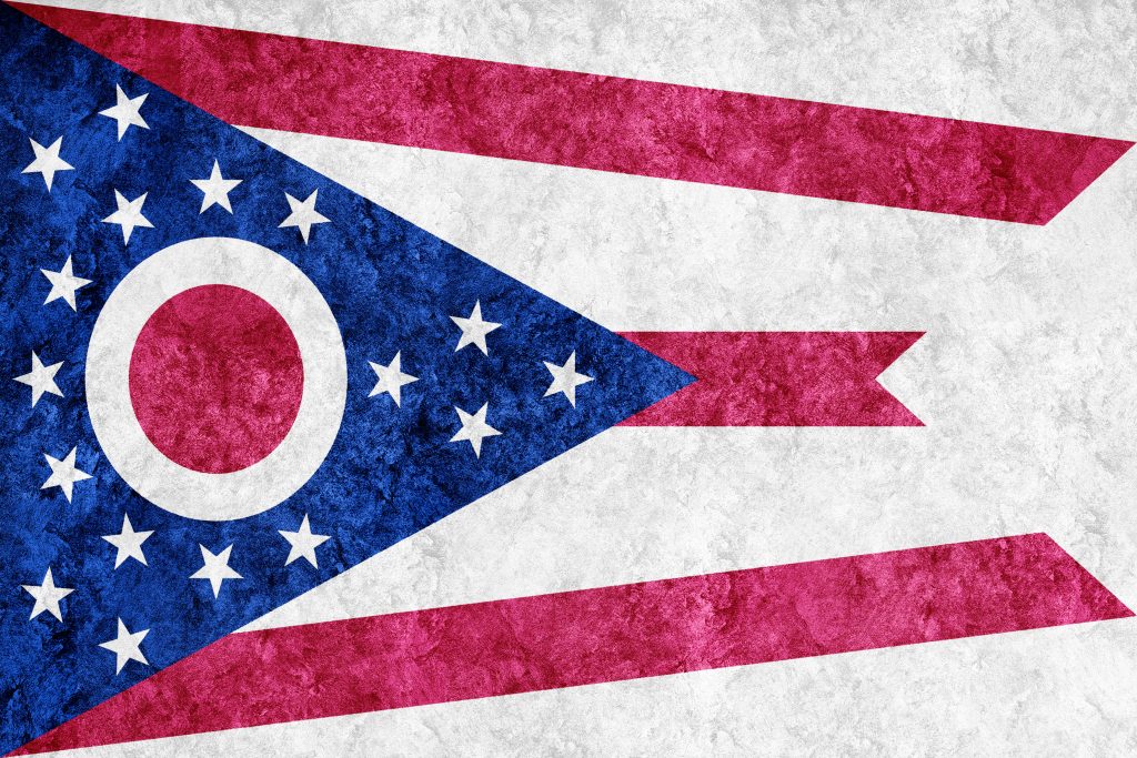 metallic ohio state flag ohio flag background metallic texture