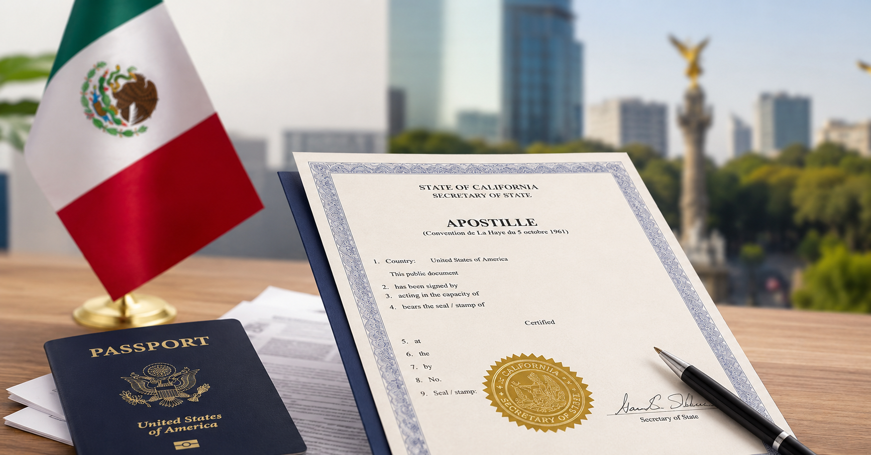 apostille a document for Mexico