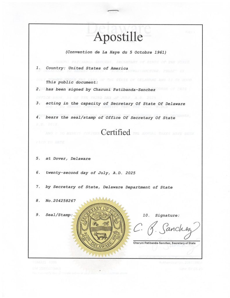 FBI apostille